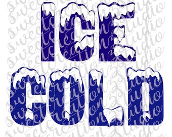 Eiskaltes Design - svg, png, Silhouette, Cameo, Cricut