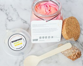 Whipped Soap + Scrub | 100% pure essential oil | without SLS, parabens, or sulfates | Handmade in Seattle