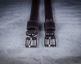 Ensemble de 2 sangles de bondage en cuir / ceintures de bondage