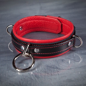 Classic Bondage Collar with Side Rings