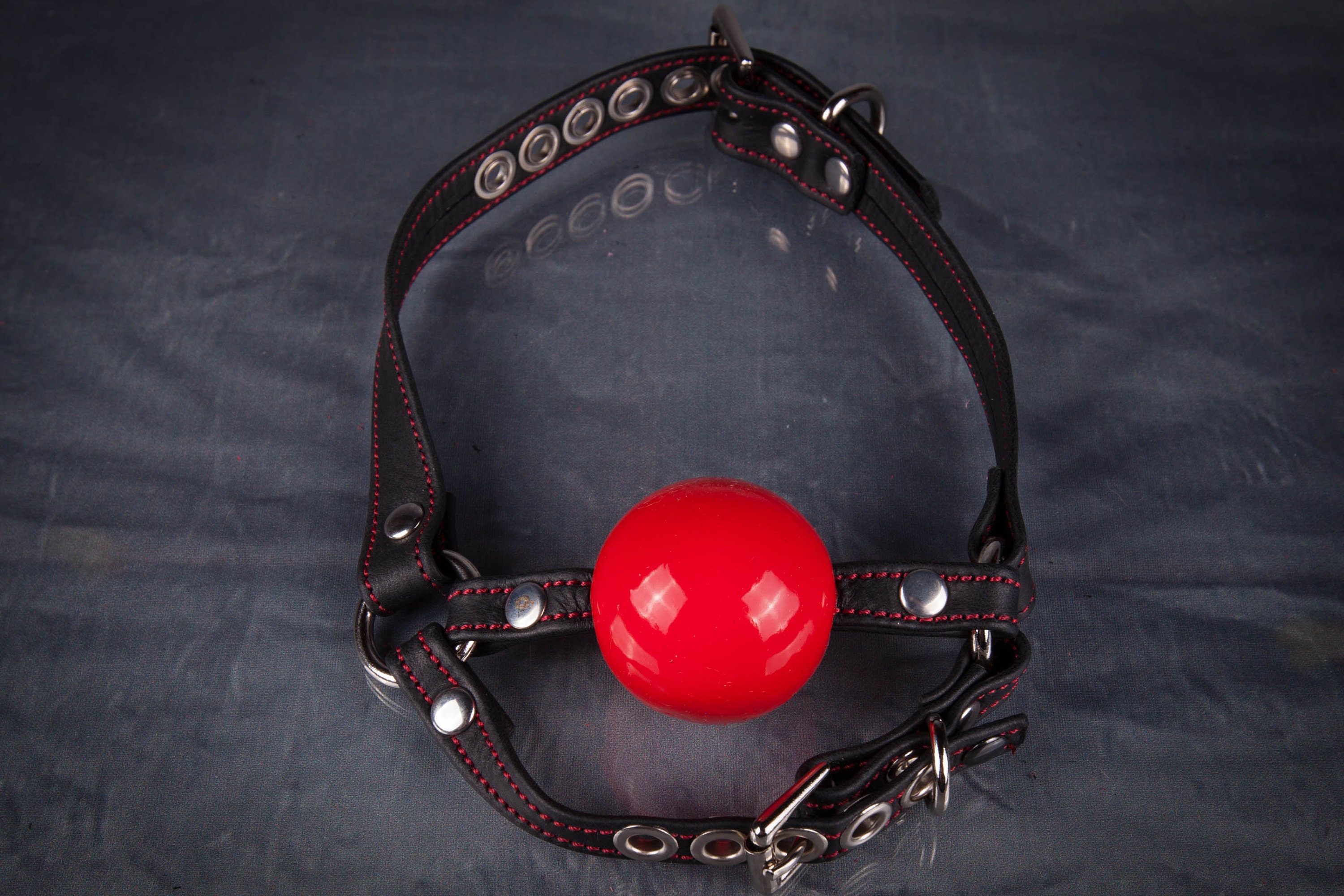 Classic Ball Gag With Chin Strap Etsy Canada