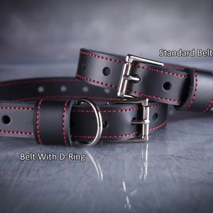 2 Piece Leather Bondage Straps Set / Bondage Belts image 2