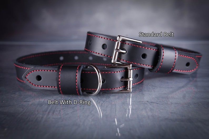 2 Piece Leather Bondage Straps Set / Bondage Belts image 2