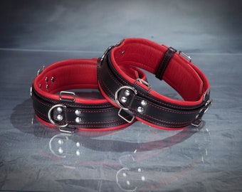 Bondage Thigh Cuffs with Optional Stocking Clips
