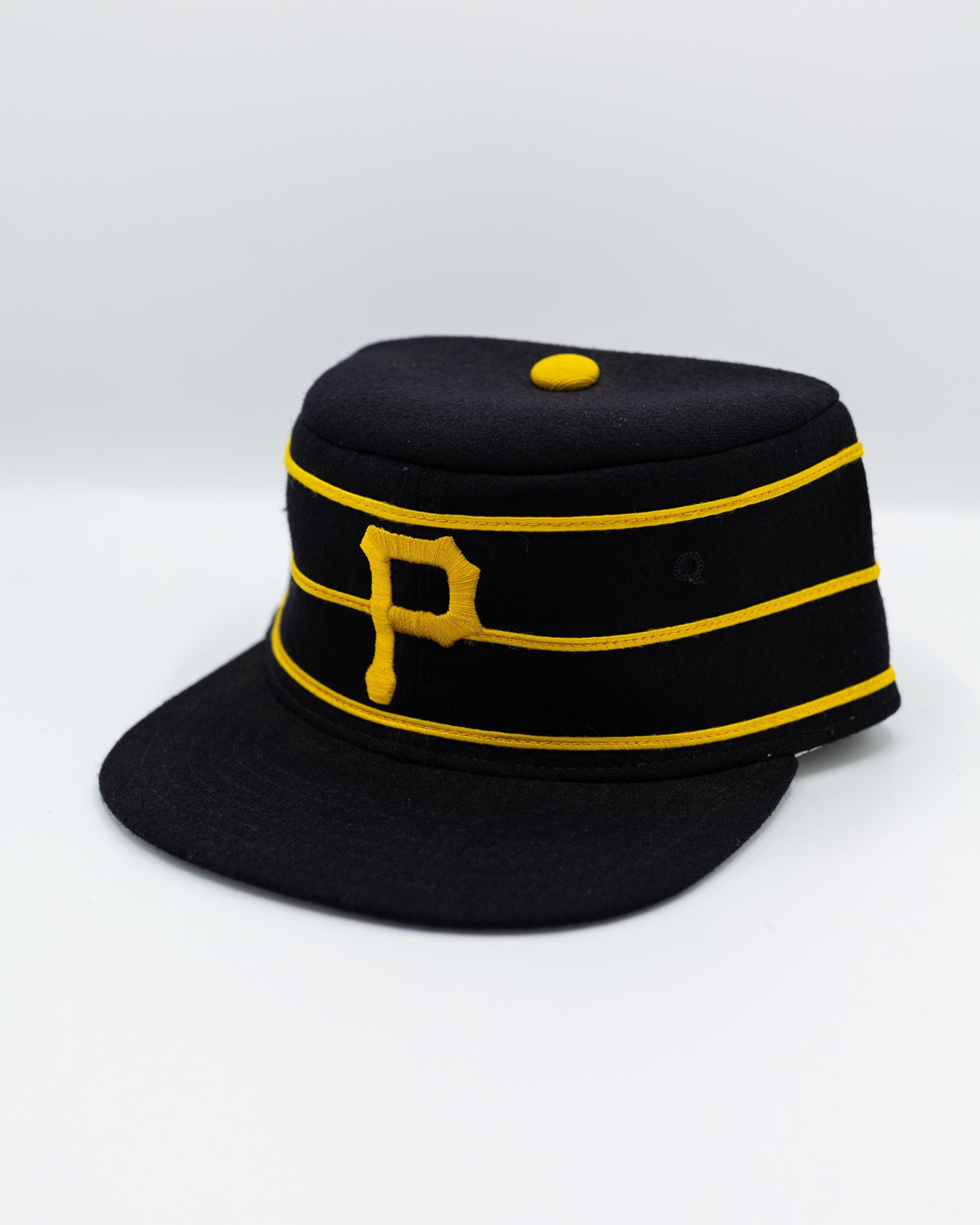 NEW PITTSBURGH PIRATES NEW ERA PILLBOX TROWBACK BLACK FORBES