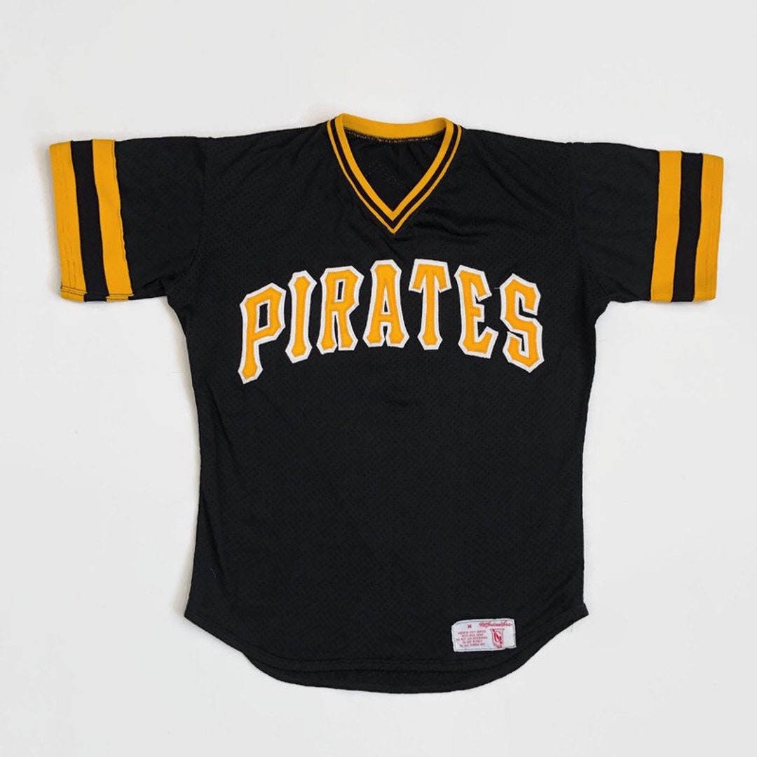 Authentic RAWLINGS SIZE 48 XL PITTSBURGH PIRATES VINTAGE ON FIELD Jersey  RARE