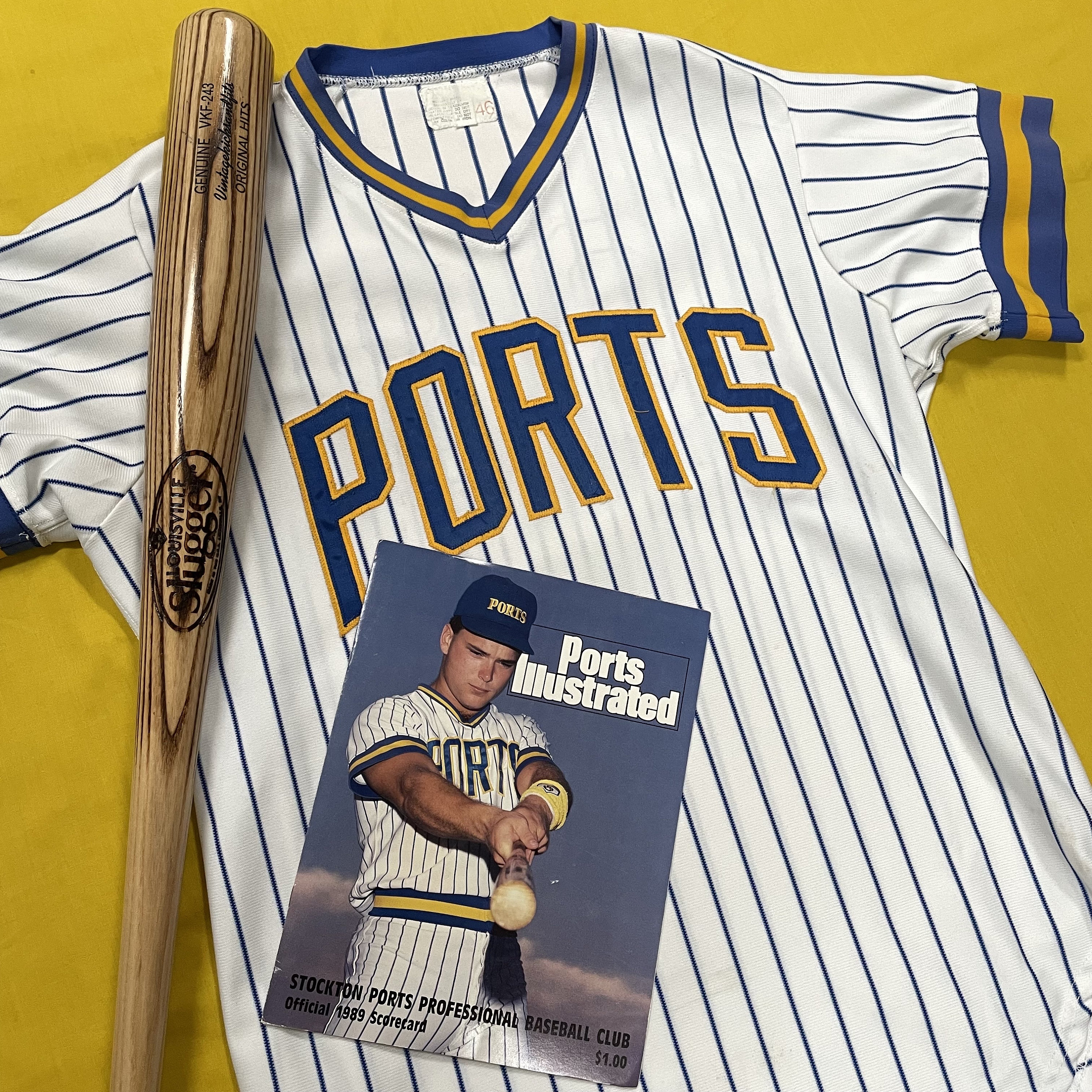 Stockton Ports Milb California League Wilson Minor League Baseball Jersey Size 46 Large Circa 1980s