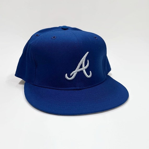 Atlanta Braves MLB New Era Major League Baseball Fitted Hat Size 7 1/4  Circa 1980s 
