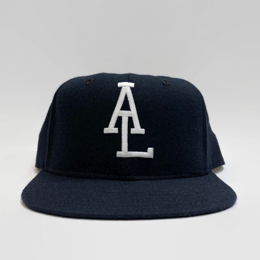 American League AL Umpire Authentic MLB New Era Fitted Leather Sweatband Baseball Hat Size 7 1 8 Circa 1980s Etsy UK