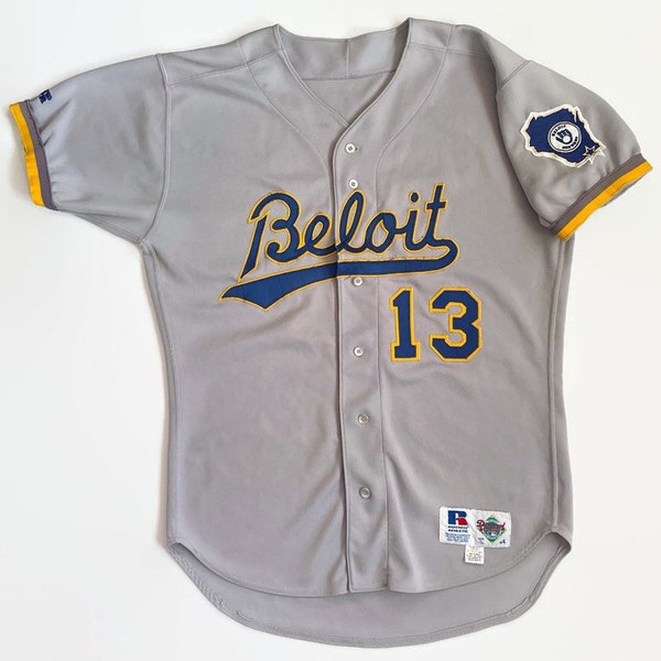 Beloit Brewers MiLB Minor League Baseball Class A Midwest League Wilson Baseball Jersey Size 44 Large Circa 1980s