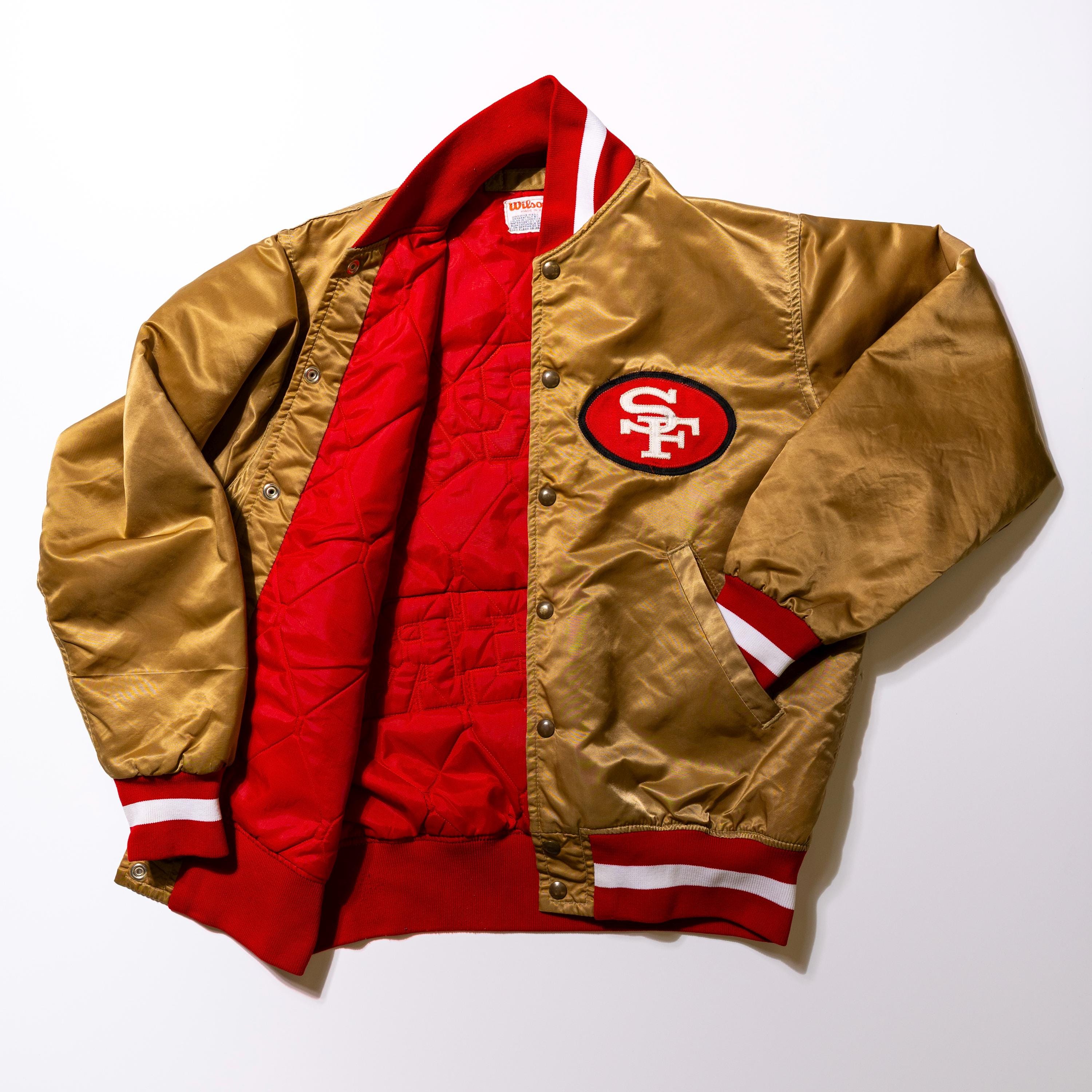 San Francisco 49ers Game Issued Authentic NFL Wilson Satin