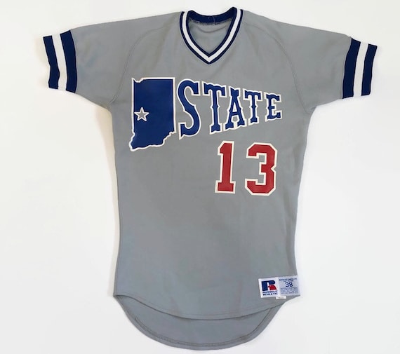 Rawlings Indiana Mustangs ユニフォーム Lサイズ Indiana State Sycamores University NCAAA Rawlings Game Used