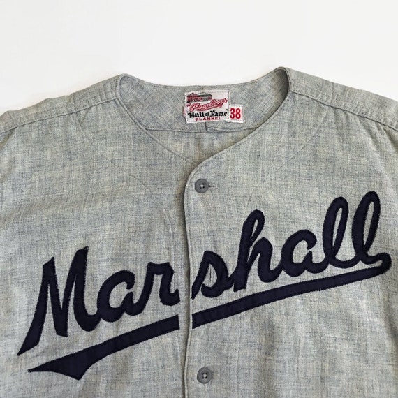 Marshall Authentic Rawlings Baseball Jersey Size 38 Small Circa