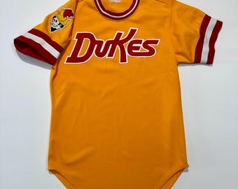 Albuquerque Dukes MiLB Class AAA Pacific Coast League Wilson Game Used/Issued Minor League Baseball Jersey Size 40 Medium Circa 1980s