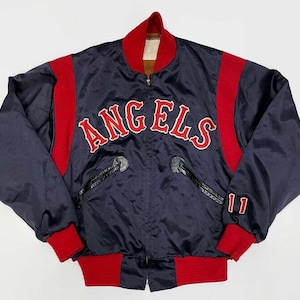 California Angels Jim Fregosi MacGregor Game Used MLB Satin Baseball Jacket Size 44 Large Circa Late 1960s-1970s
