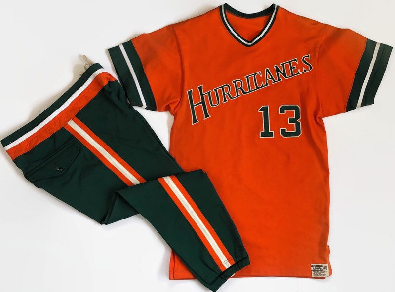 Miami Hurricanes NCAA Powers Athletic Wear Baseball Jersey - Etsy México