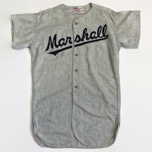 Marshall Authentic Rawlings Baseball Jersey Size 38 Small Circa 1960s