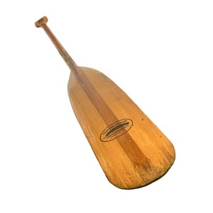 Wooden Paddle Large 59” Feather Brand Vintage Man Cave Cabin Resort Decor