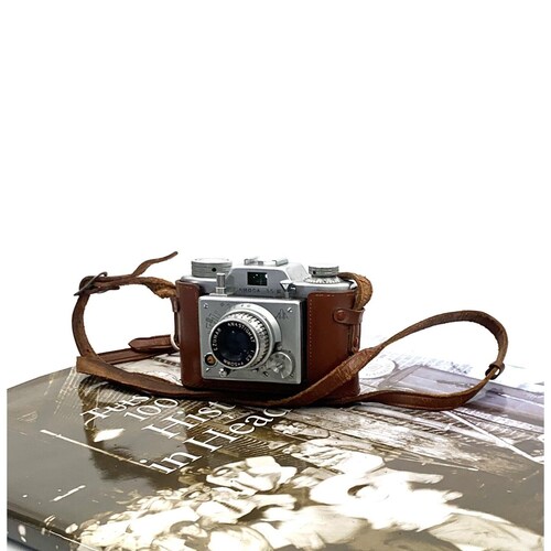 Camera Old Vintage Samoca Film Decorative Camera shops With Leather Case