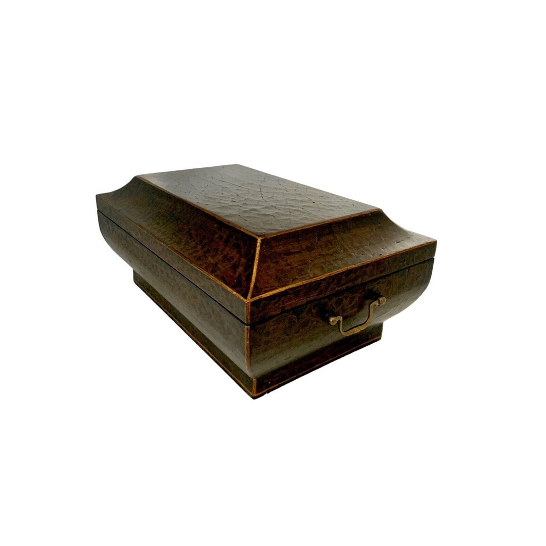 Decorative Box Large Wood Lidded Designer Style Decor Etsy