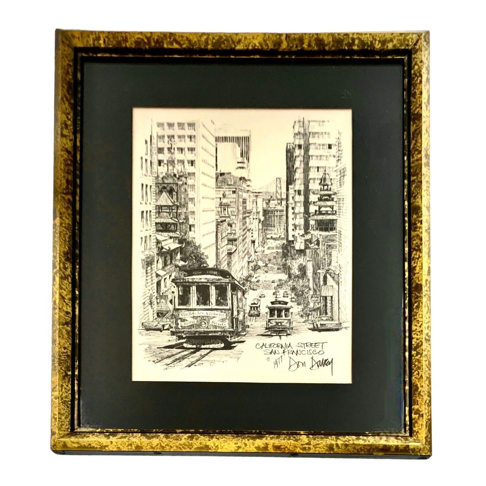 Don Davey Signed Art Print California Street San Francisco 5