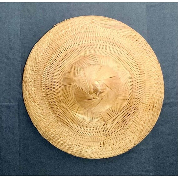 Oriental Woven Whicker Hat for Home Decor - image 5