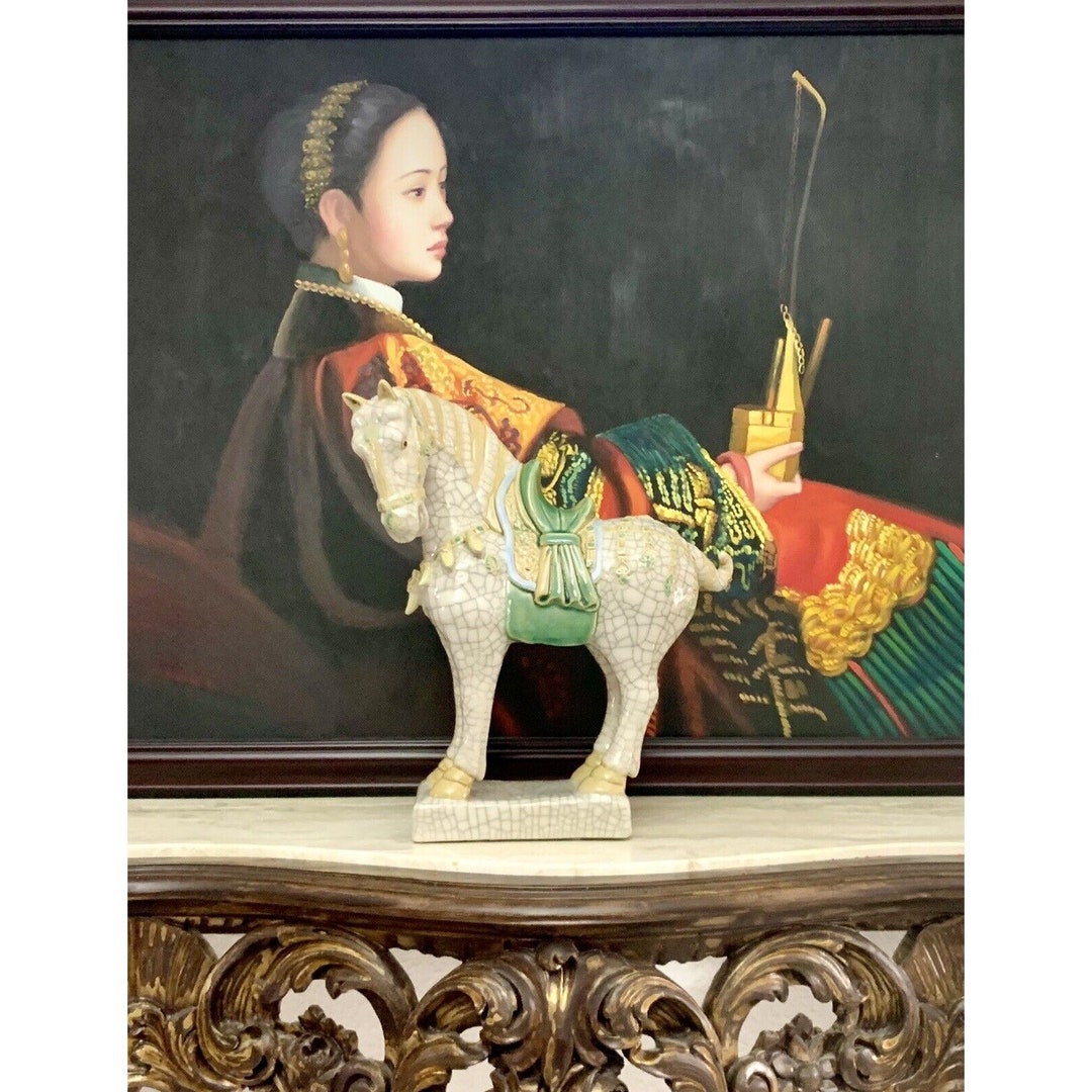 Tang Horse Statue Porcelain Vintage Oriental Decor - Etsy