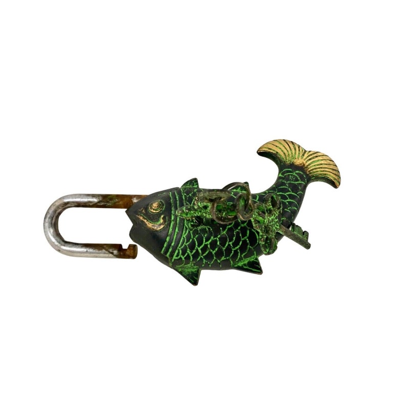 Fish Design Temple Lock Metal Hardware Old Vintage Decor - Etsy