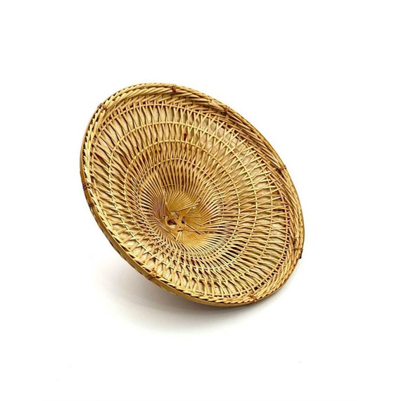 Oriental Woven Whicker Hat for Home Decor - image 3