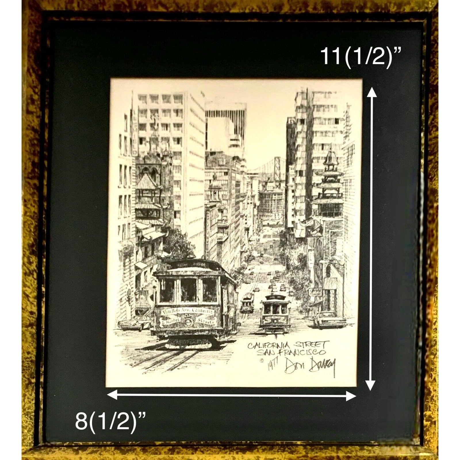 Don Davey Signed Art Print California Street San Francisco 5
