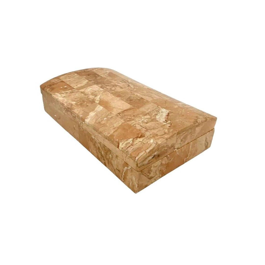 Box Like Stone Lidded Box Tessellated Stone Vintage Classic Decor - Etsy