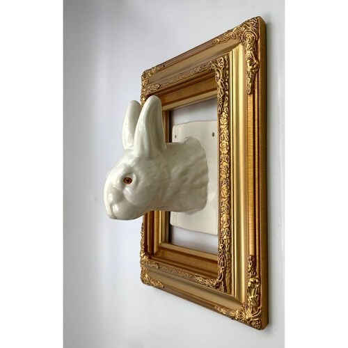 Bunny Wall Mount Vintage Rabbit shops Wall Hanger / Hook Adorable Home Decor Addition