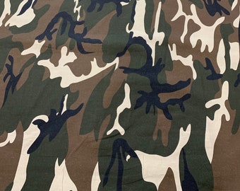 Justice CAMOUFLAGE 100% Cotton Fabric for Clothes, Costumes, Crafts  - 10169