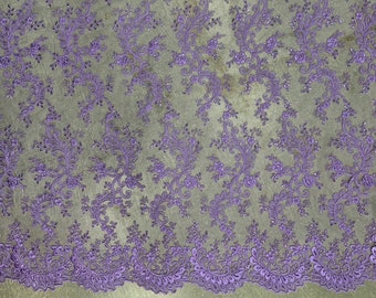 Veil lace Lilac lace fabric Chantilly Lace K00526 Lingerie Lace Wedding Lace Embroidered lace purple Lace French Lace Bridal lace