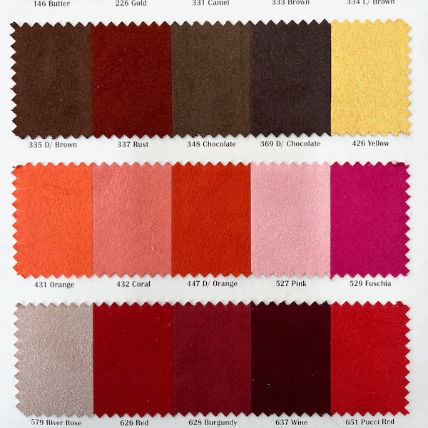 Giana Faux Suede Polyester Microsuede Fabric by the Yard - 10223