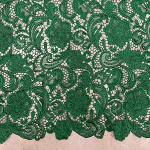 Green Lace Fabric 