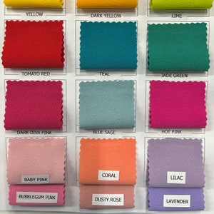 Chey Stretch Crepe Scuba Techno Knit Polyester Spandex Fabric for Bows, Top Knots, Head Wraps, Clothes, Costumes, Crafts