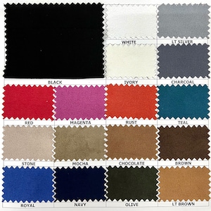 Margo Polyester Spandex Light Weight Stretch Wildleder Stoff Meterware - 10224