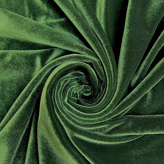 Princess DARK OLIVE GREEN Polyester Spandex Stretch Velvet Fabric for Bows,  Head Wraps, Top Knots, Scrunchies, Clothes, Costumes, Crafts - Etsy