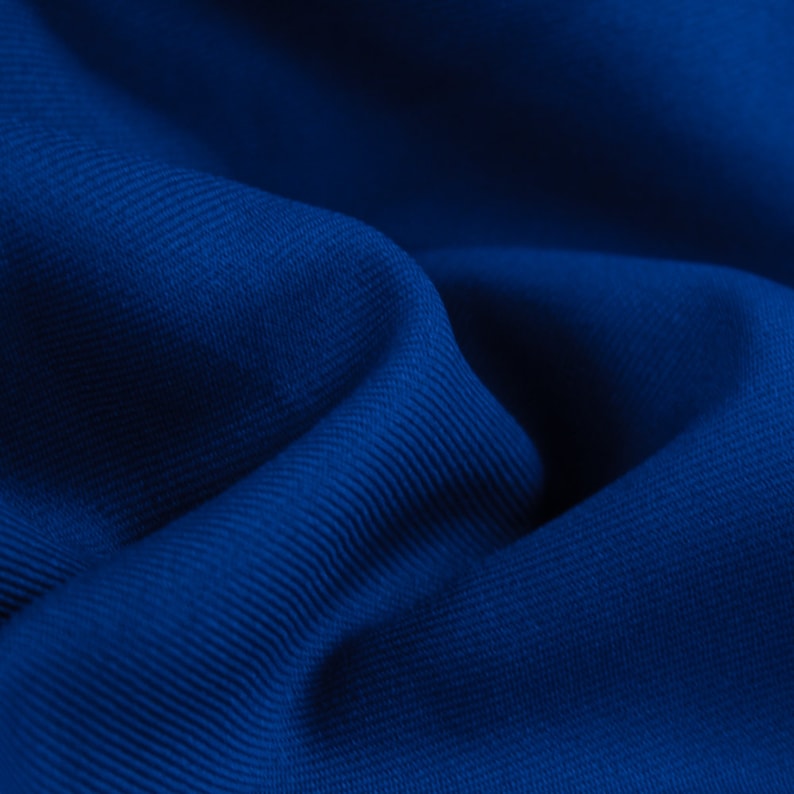 Delaney ROYAL BLUE Polyester Gabardine Fabric by the Yard for - Etsy