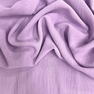 Sophia LILAC Air Flow Polyester Fabric for Dresses, Tops, Bottoms, Shawl, Scarf, Costumes, Crafts