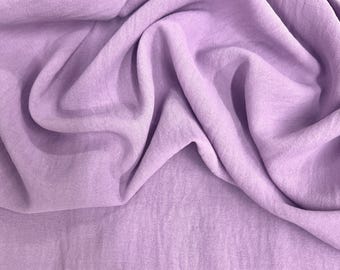 Sophia LILAC Air Flow Polyester Fabric for Dresses, Tops, Bottoms, Shawl, Scarf, Costumes, Crafts