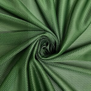 Brylee HUNTER GREEN Polyester Micro Mesh Jersey Sports Mesh Knit Fabric by the Yard