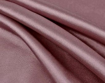 Payton MAUVE Faux Silk Minimal Stretch Charmeuse Satin Fabric
