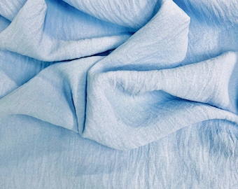 Sophia BABY BLUE Air Flow Polyester Fabric for Dresses, Tops, Bottoms, Shawl, Scarf, Costumes, Crafts