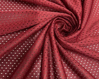 Sawyer CARDINAL RED Polyester Football Sports Mesh Knit Fabric by the Yard - 10047