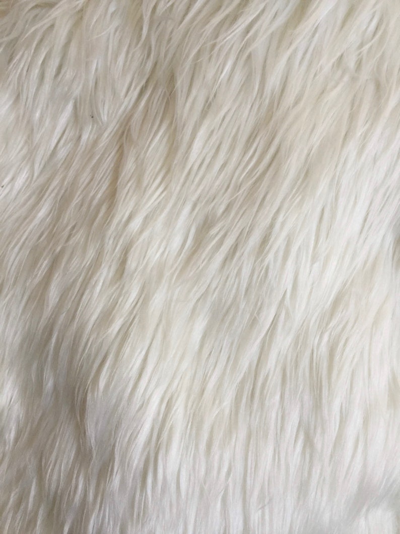 Eden IVORY Shaggy Long Pile Soft Faux Fur Fabric for Fursuit | Etsy