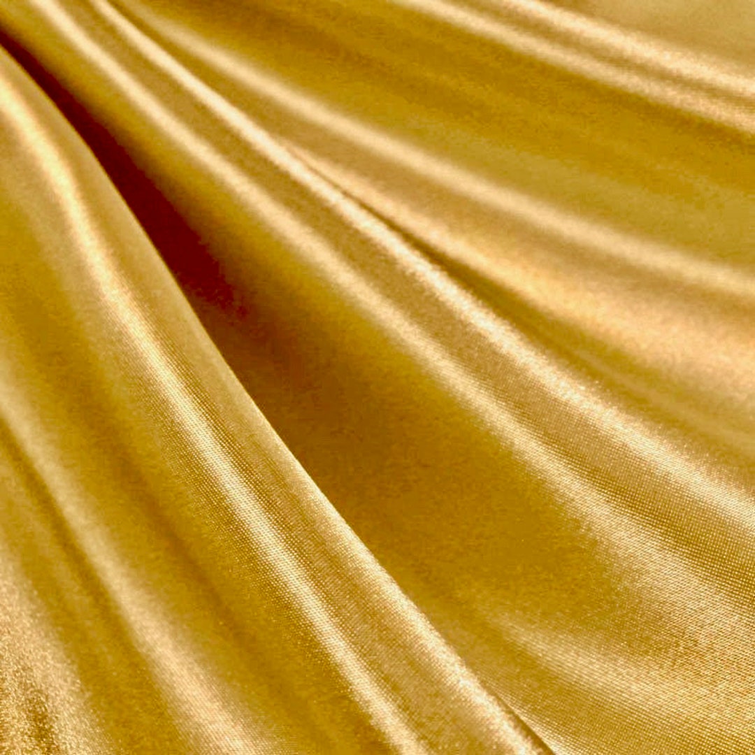  1-1/2 Wide x 100 Yards Solid Color Dark Gold Satin