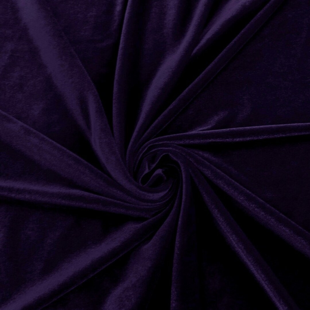 Crêpe Satin Deep dark purple - YES Fabrics