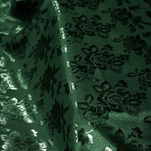 Green 176 Silk Jacquard